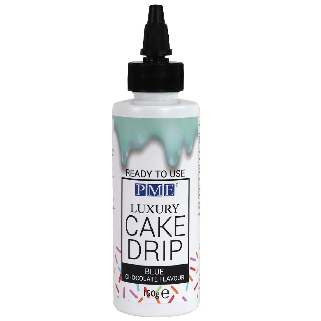 HU280 PME Luxury Cake Drip Blue Chocolate Flavour 150g