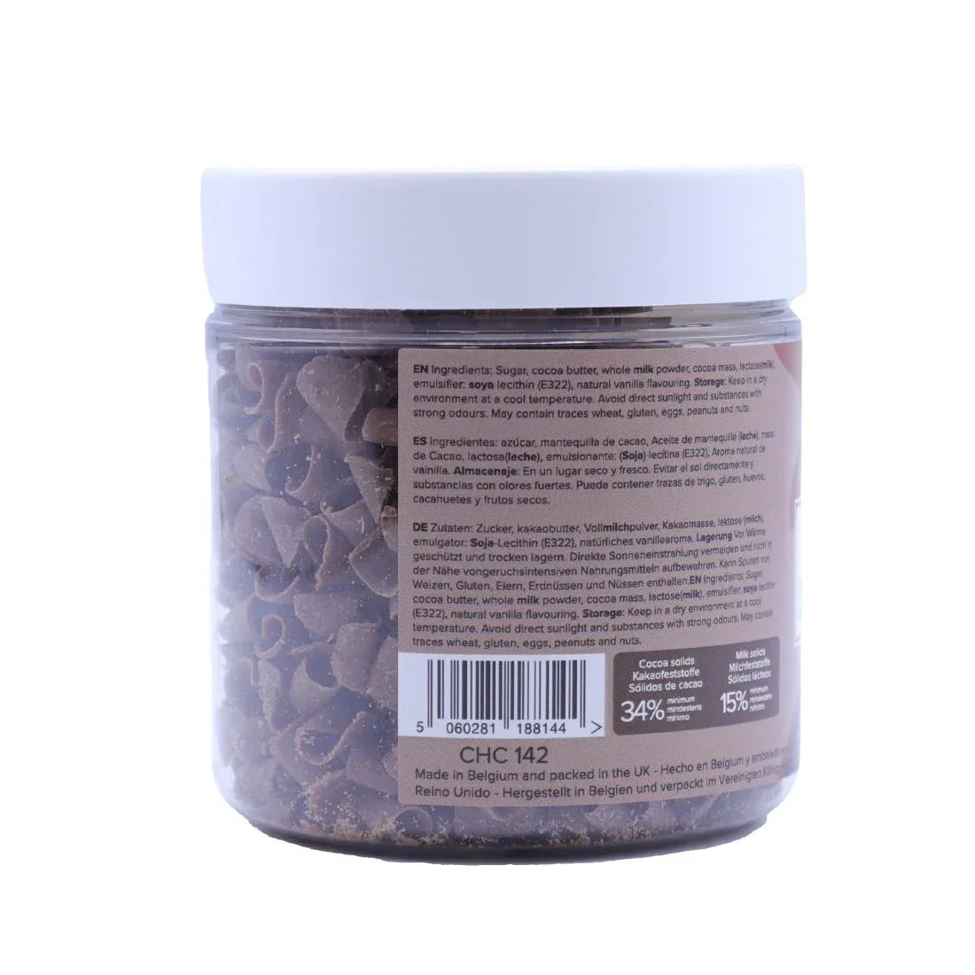 HU282 PME Chocolate Curls Milk Chocolate 85g