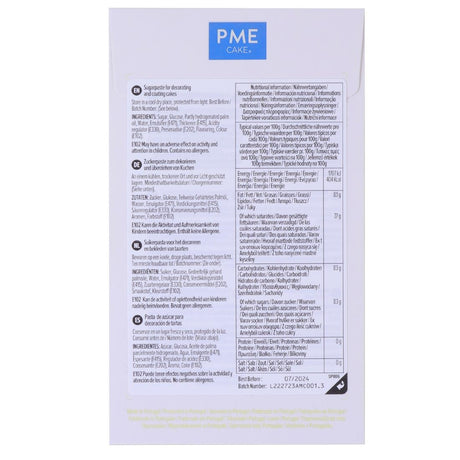 HU300 PME Sugar Paste Fondant Yellow 250g