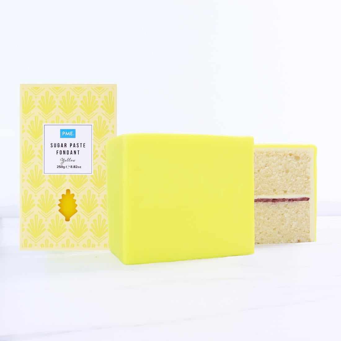 HU300 PME Sugar Paste Fondant Yellow 250g