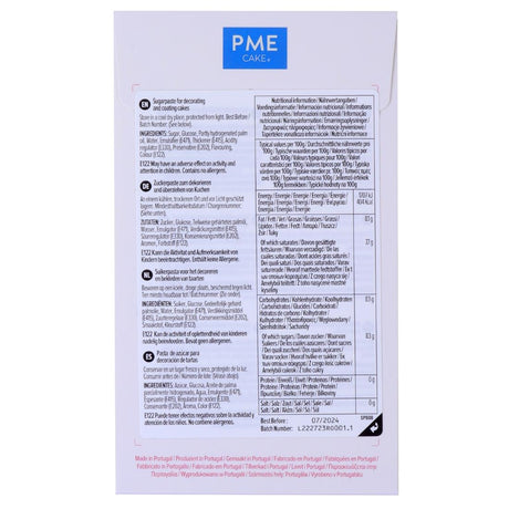 HU302 PME Sugar Paste Fondant Pink 250g