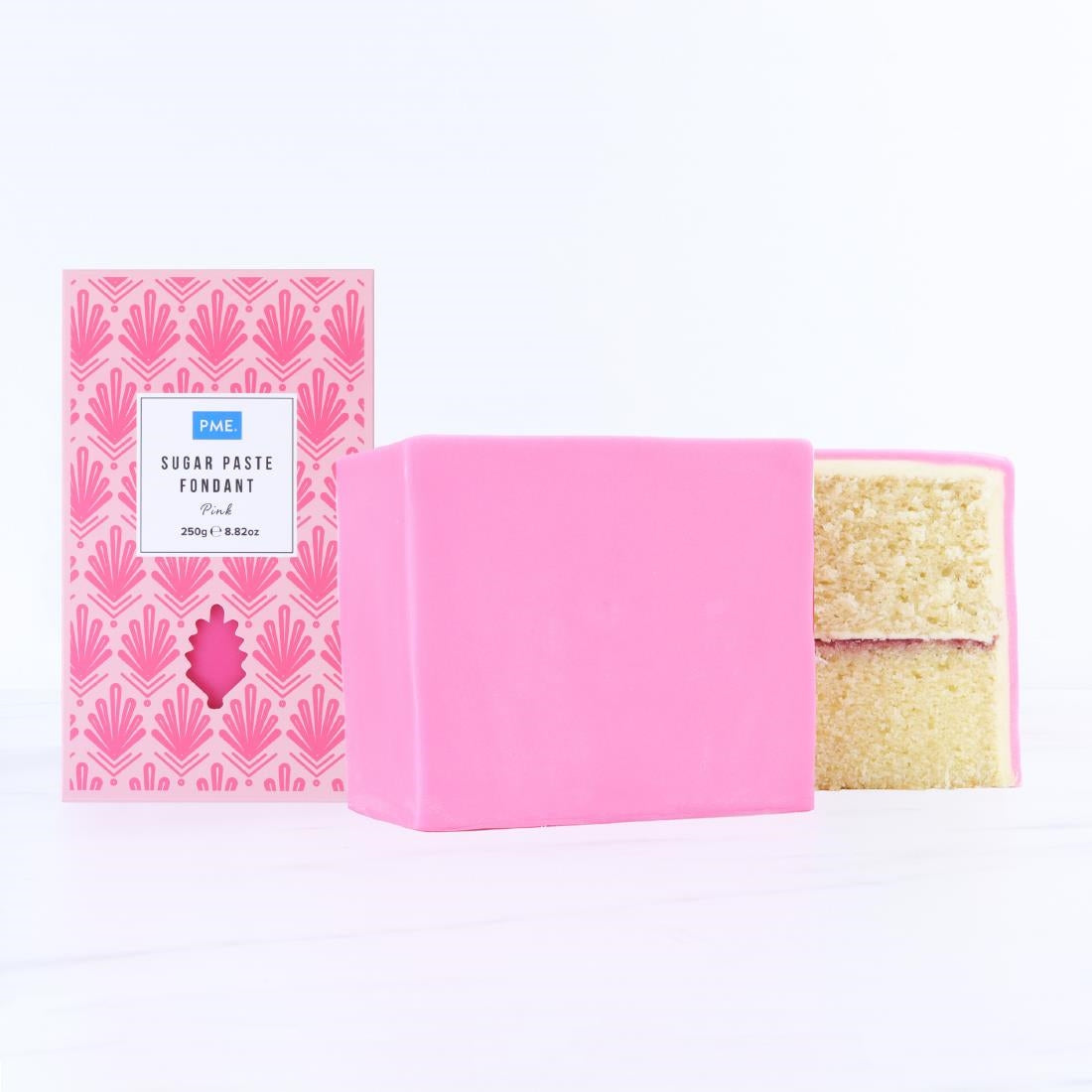 HU302 PME Sugar Paste Fondant Pink 250g