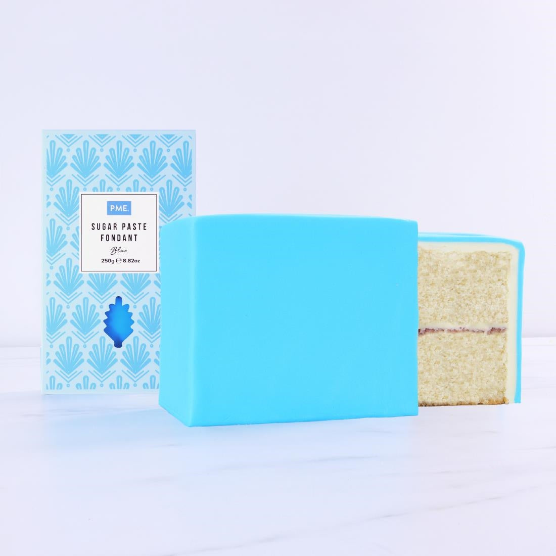 HU304 PME Sugar Paste Fondant Blue 250g