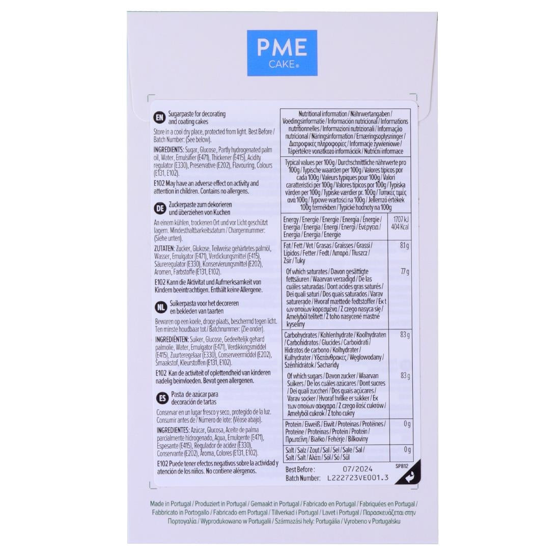 HU306 PME Sugar Paste Fondant Dark Green 250g