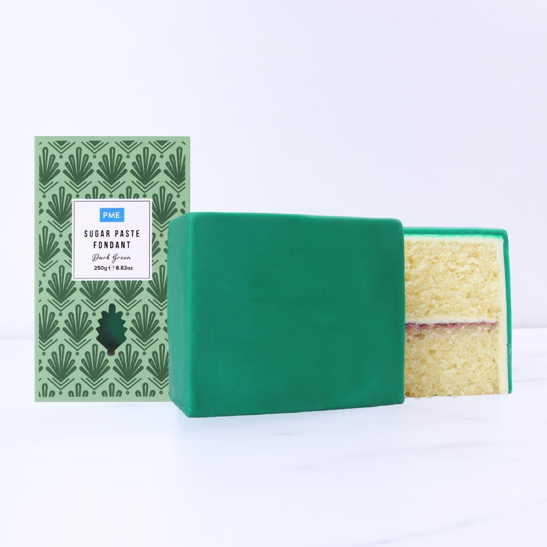 HU306 PME Sugar Paste Fondant Dark Green 250g