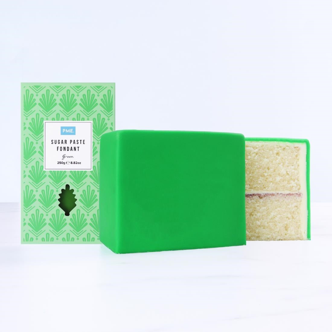HU307 PME Sugar Paste Fondant Green 250g