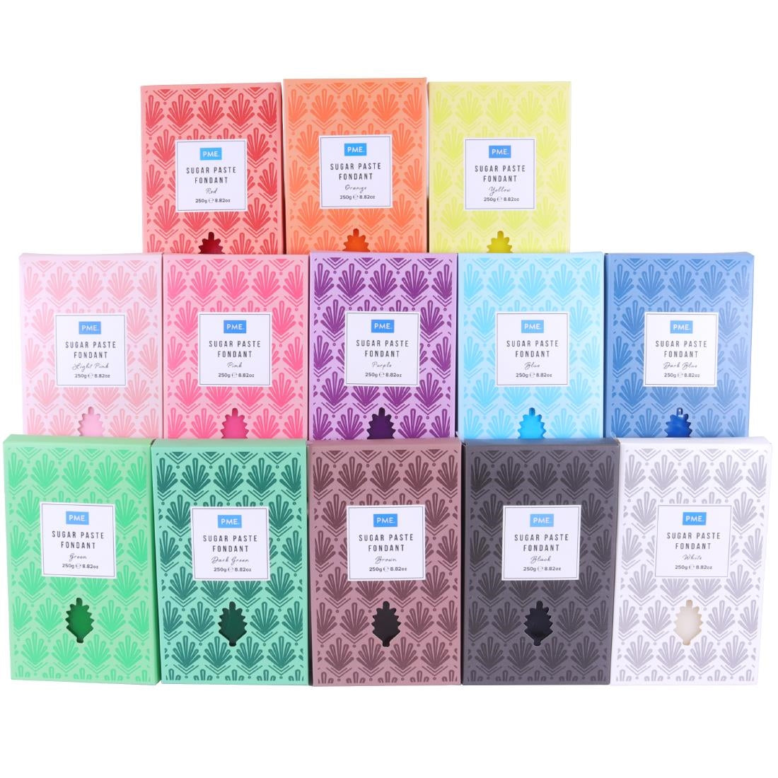 HU308 PME Sugar Paste Fondant Brown 250g