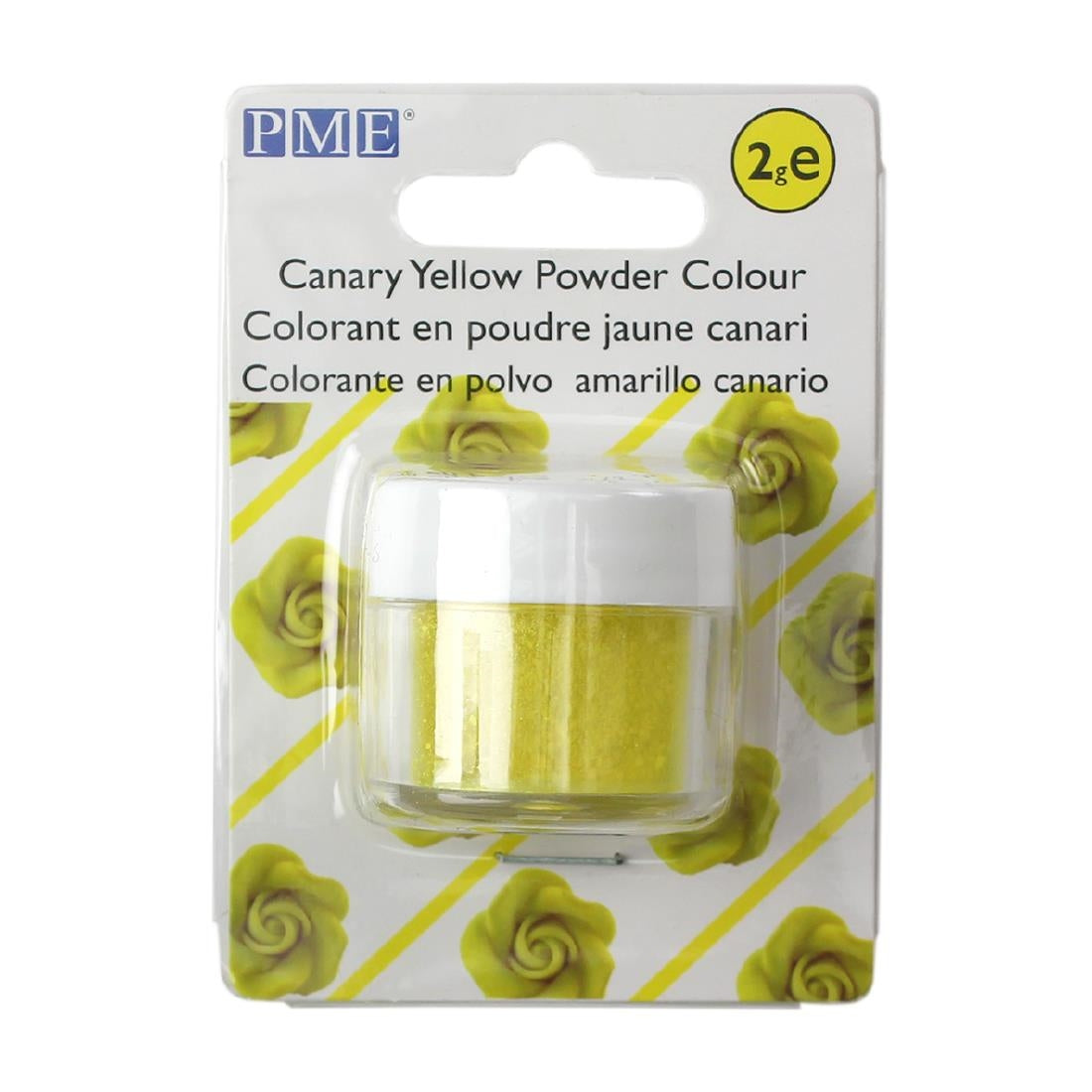 HU344 PME Powder Colours Canary Yellow 2g