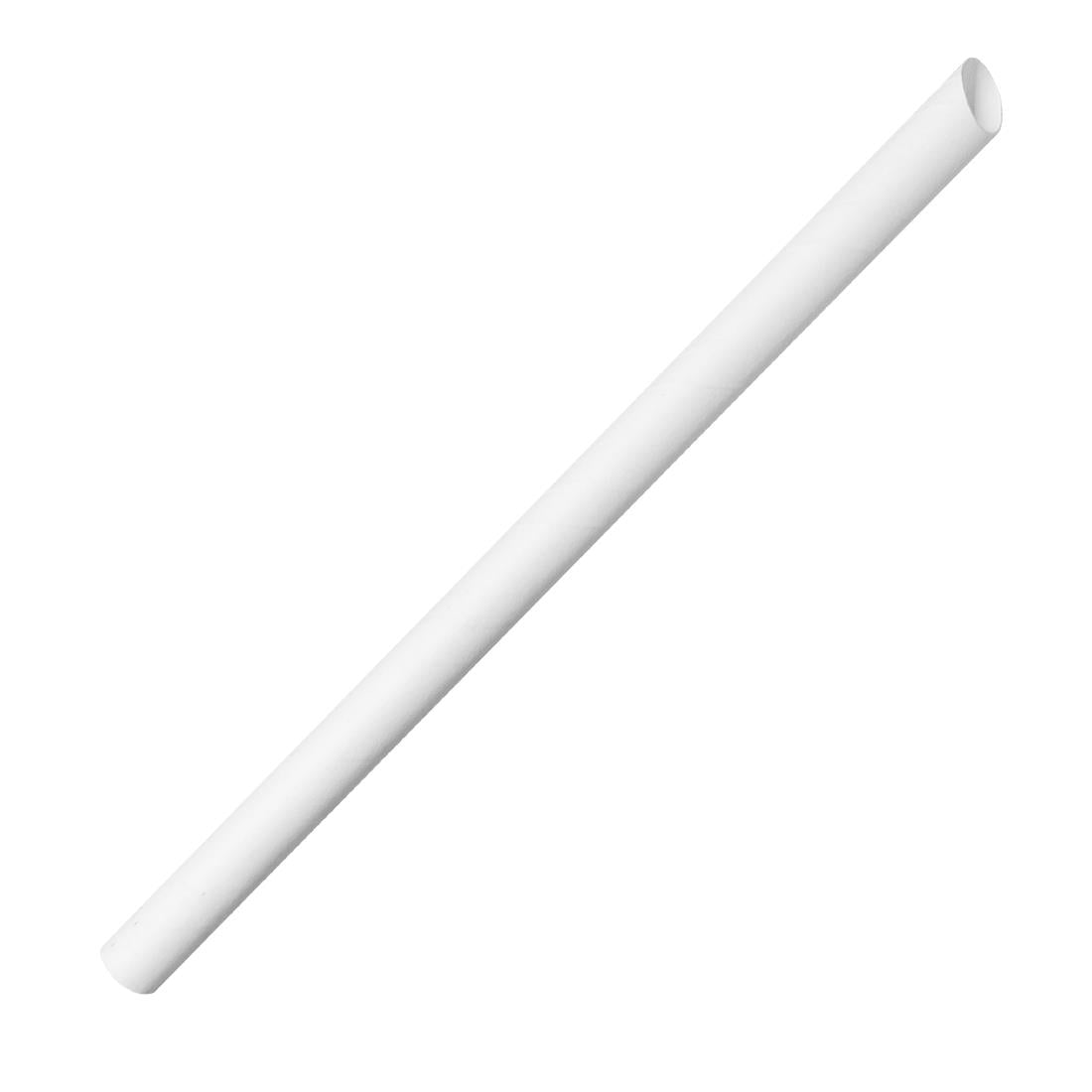 HU369 - Fiesta Compostable Bubble Tea Straw White 12x210mm (150 Pack)