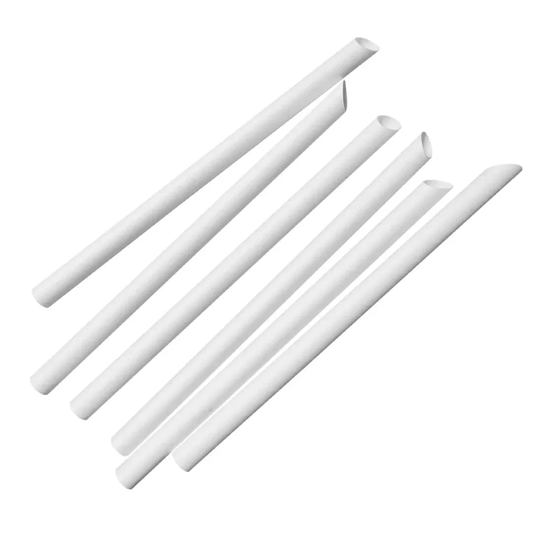 HU369 - Fiesta Compostable Bubble Tea Straw White 12x210mm (150 Pack)
