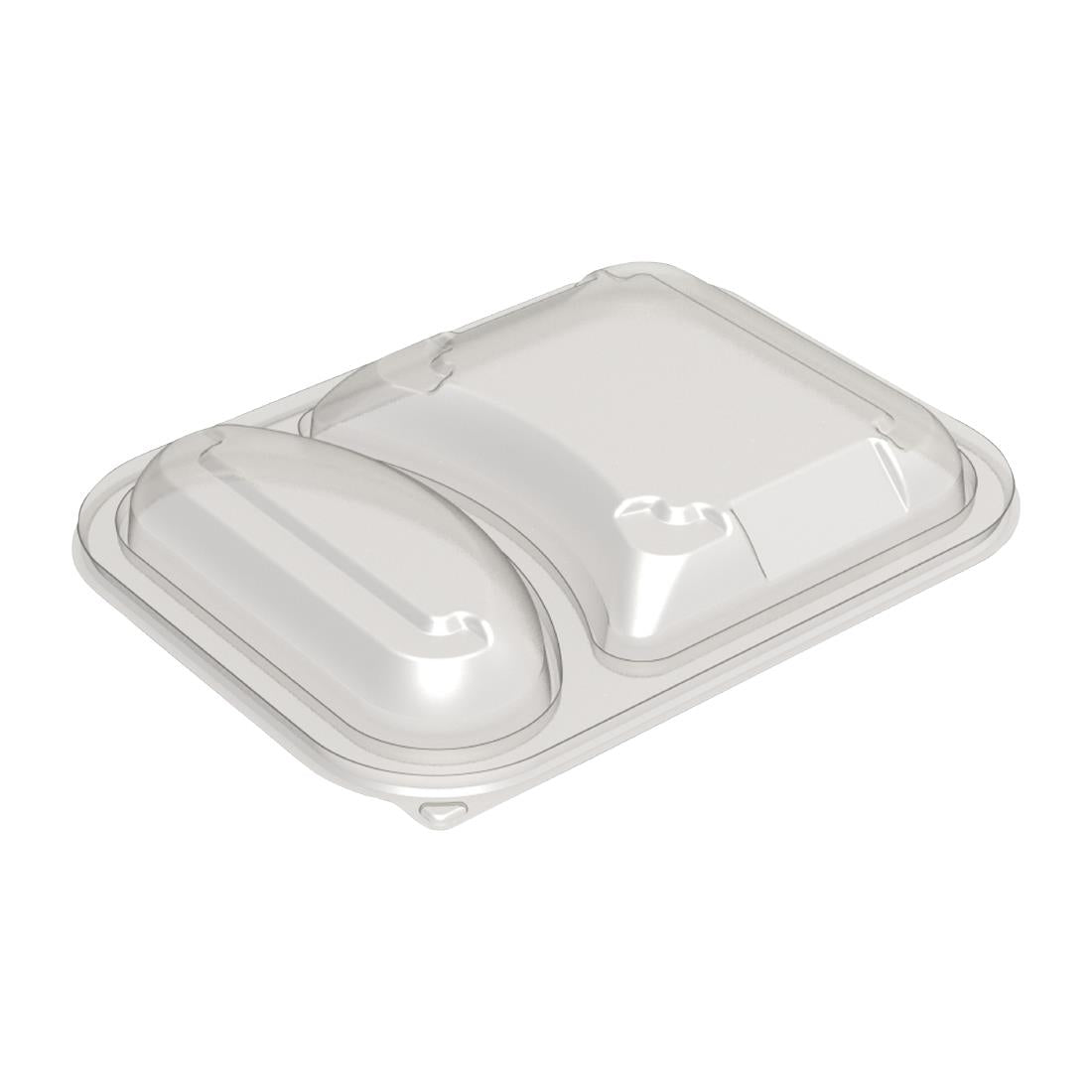 HU385 Faerch Hot Deli Deluxe 2 Compartment Takeaway Container Lids (Pack of 365)