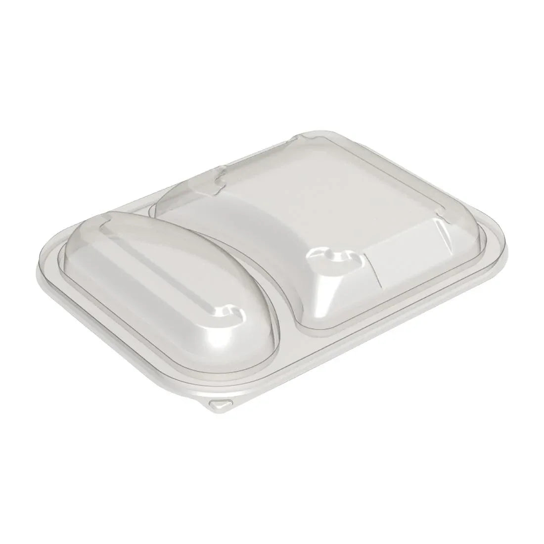 HU385 Faerch Hot Deli Deluxe 2 Compartment Takeaway Container Lids (Pack of 365)