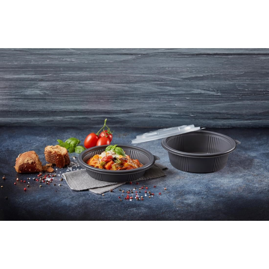 HU388 Faerch Hot Deli Deluxe Round Takeaway Containers 650ml (Pack of 464)