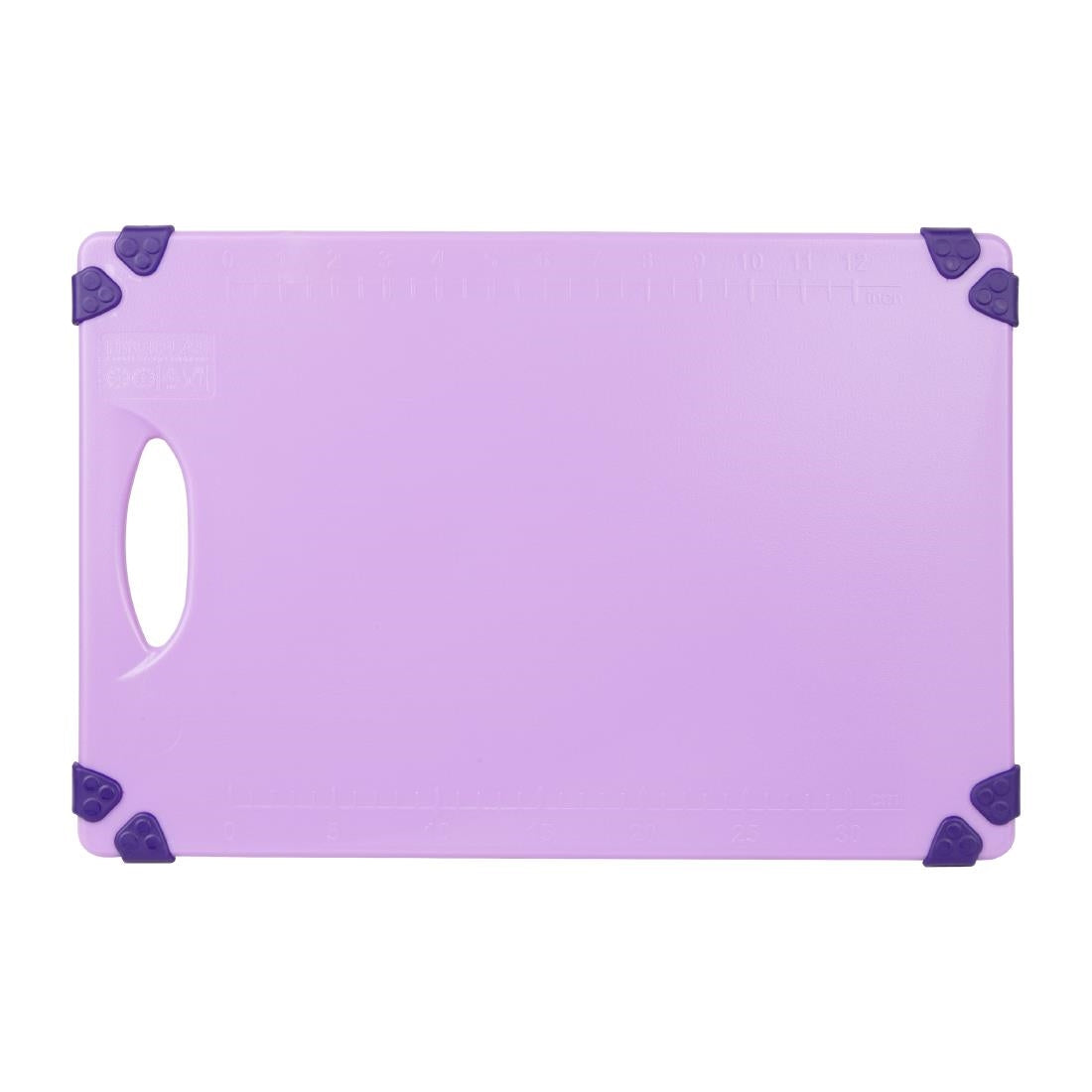 HW002 - Hygiplas Commercial Grip Chopping Board Purple 458x306mm