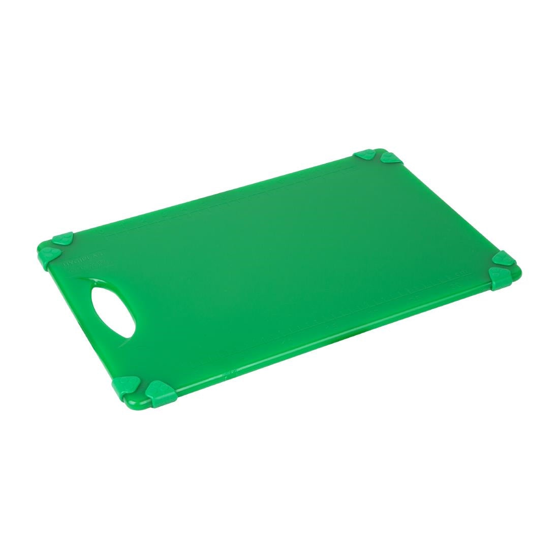 HW004 - Hygiplas Commercial Grip Chopping Board Green 458x306mm