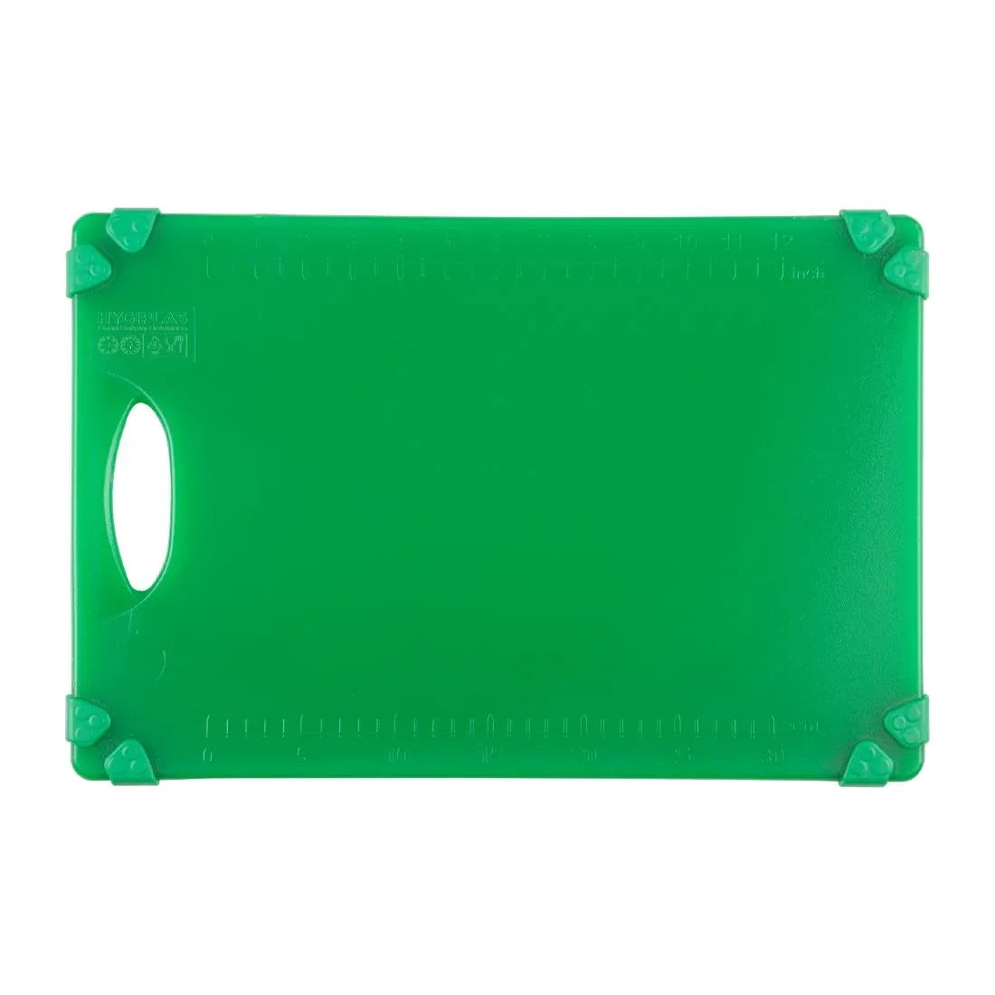 HW004 - Hygiplas Commercial Grip Chopping Board Green 458x306mm