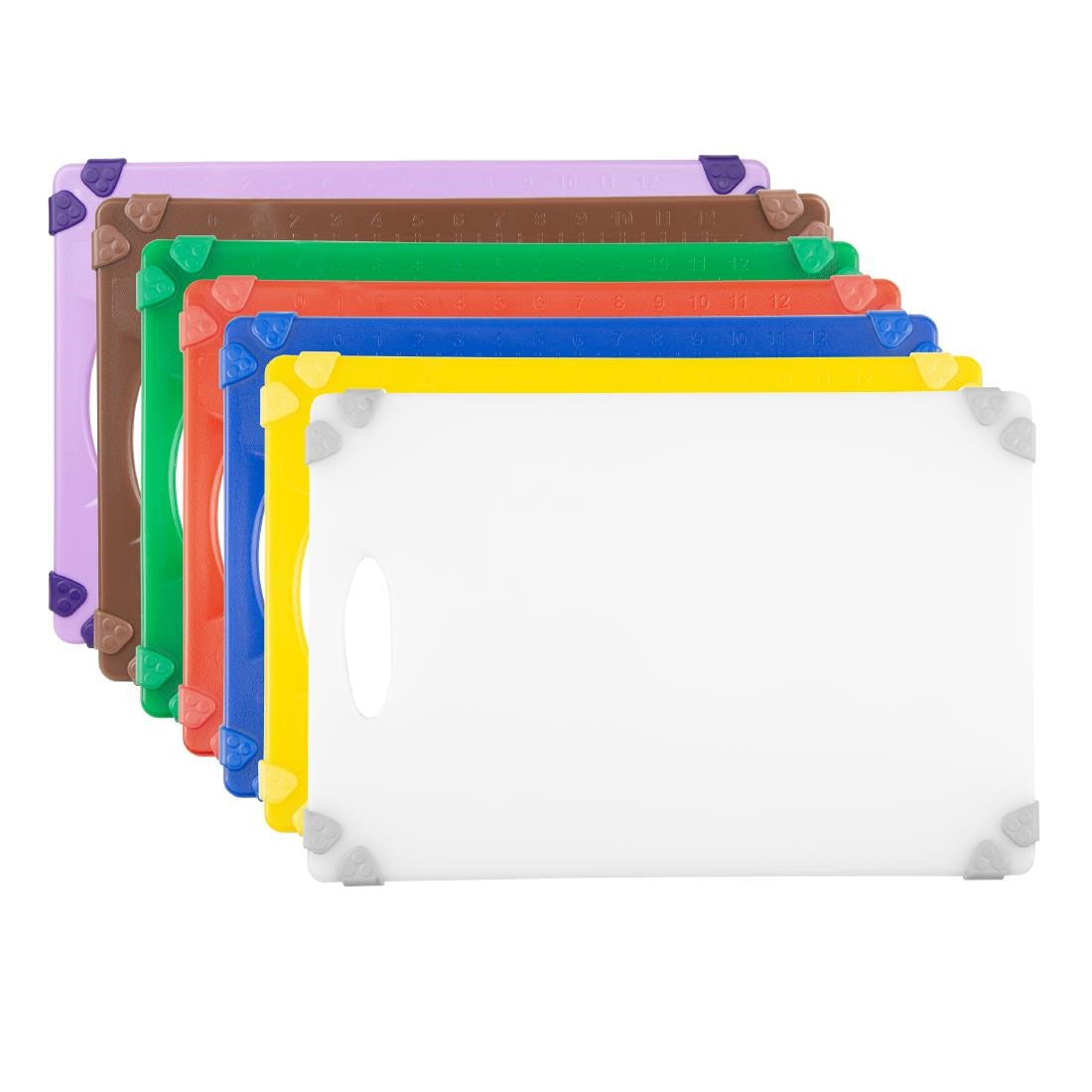 HW004 - Hygiplas Commercial Grip Chopping Board Green 458x306mm