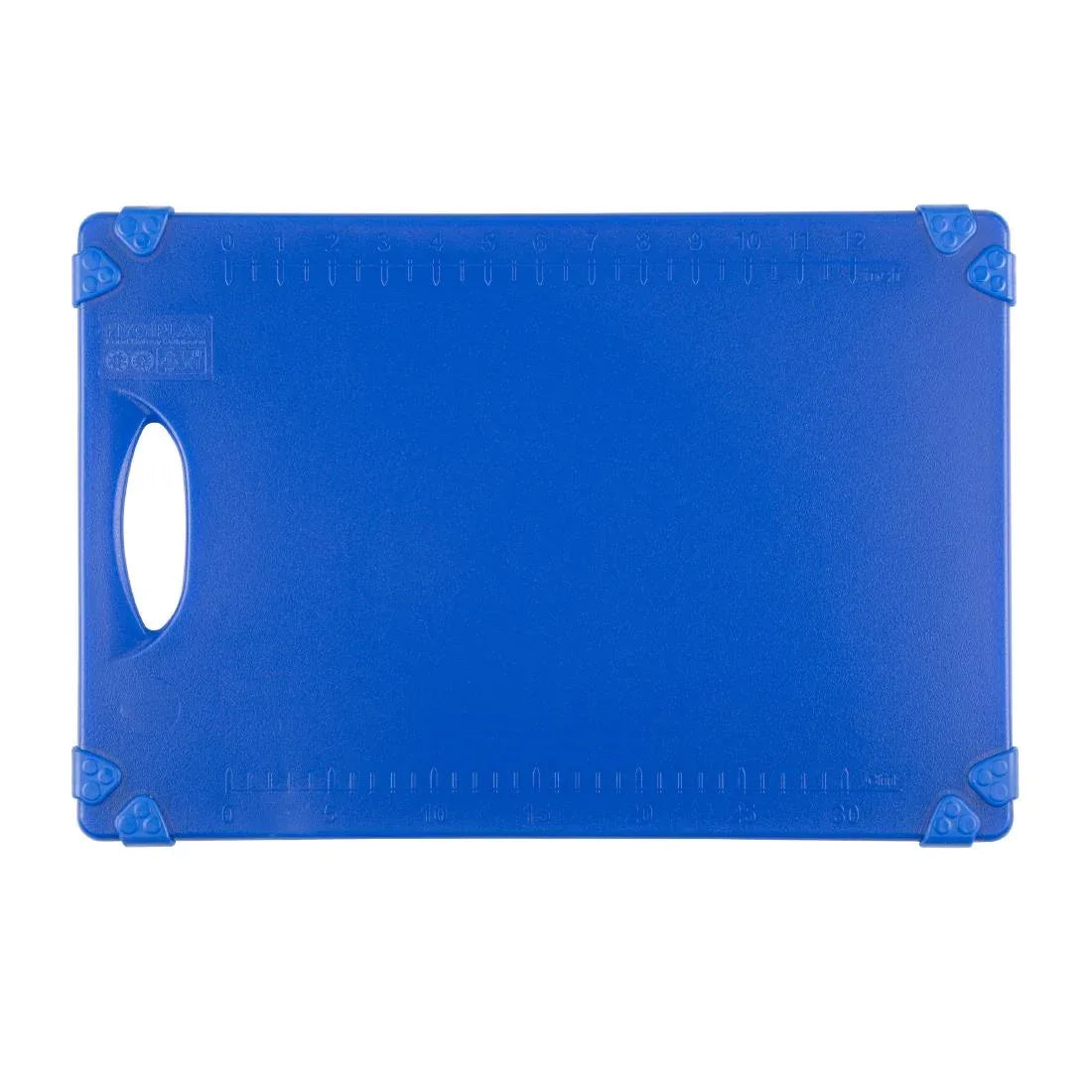 HW006 - Hygiplas Commercial Grip Chopping Board Blue 458x306mm