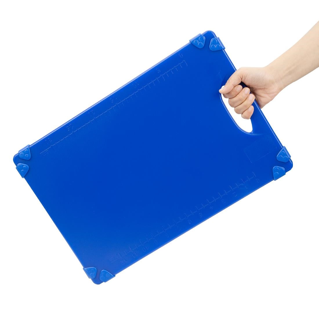 HW006 - Hygiplas Commercial Grip Chopping Board Blue 458x306mm