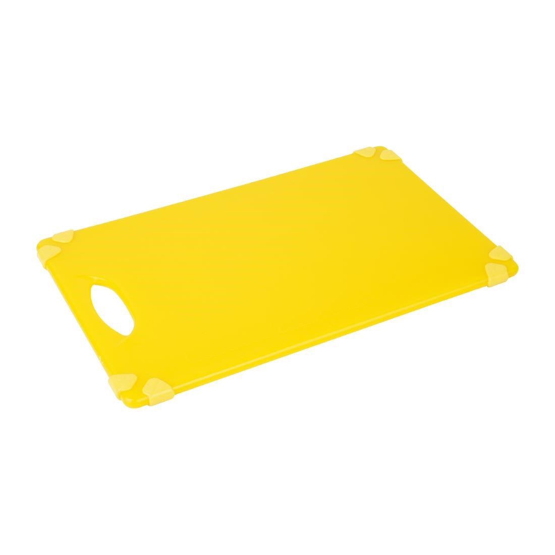 HW007 - Hygiplas Commercial Grip Chopping Board Yellow 458x306mm