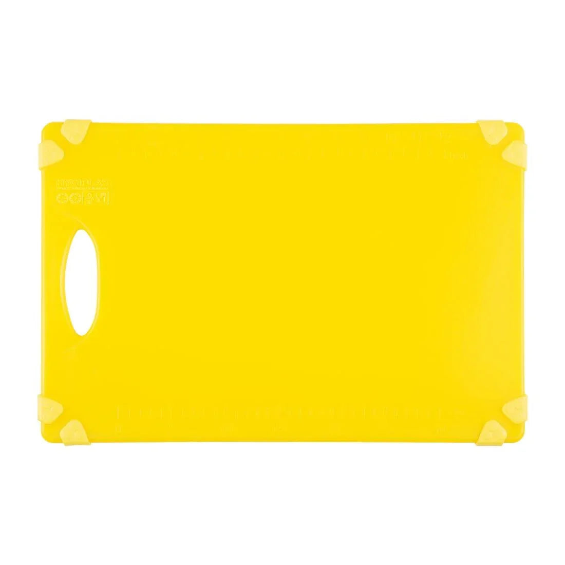 HW007 - Hygiplas Commercial Grip Chopping Board Yellow 458x306mm