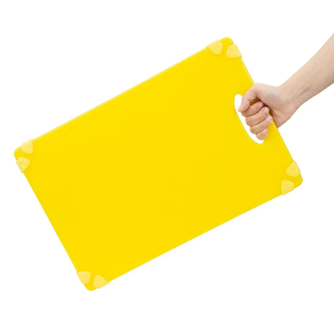 HW007 - Hygiplas Commercial Grip Chopping Board Yellow 458x306mm