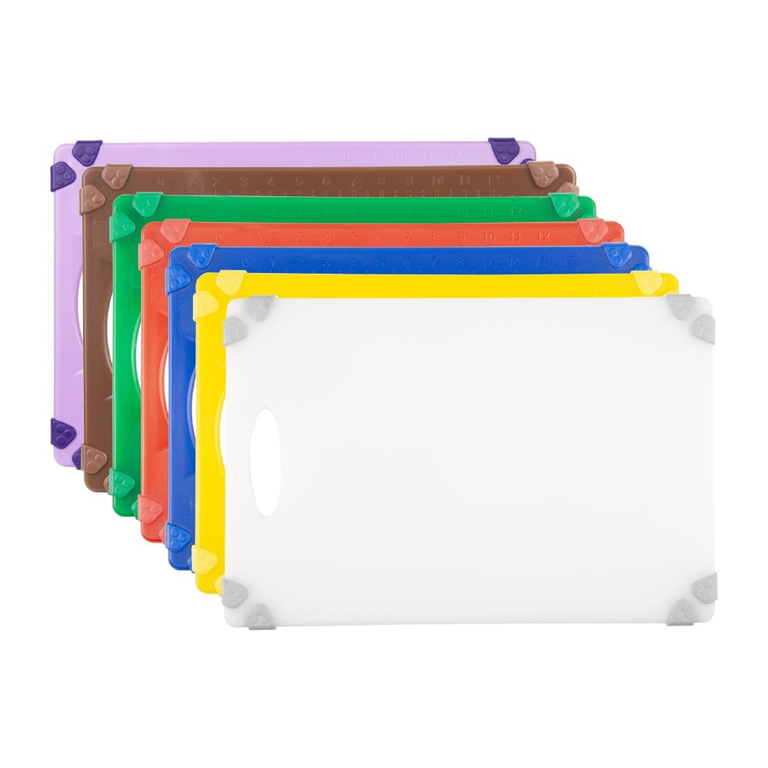 HW008 - Hygiplas Commercial Grip Chopping Board White 458x306mm