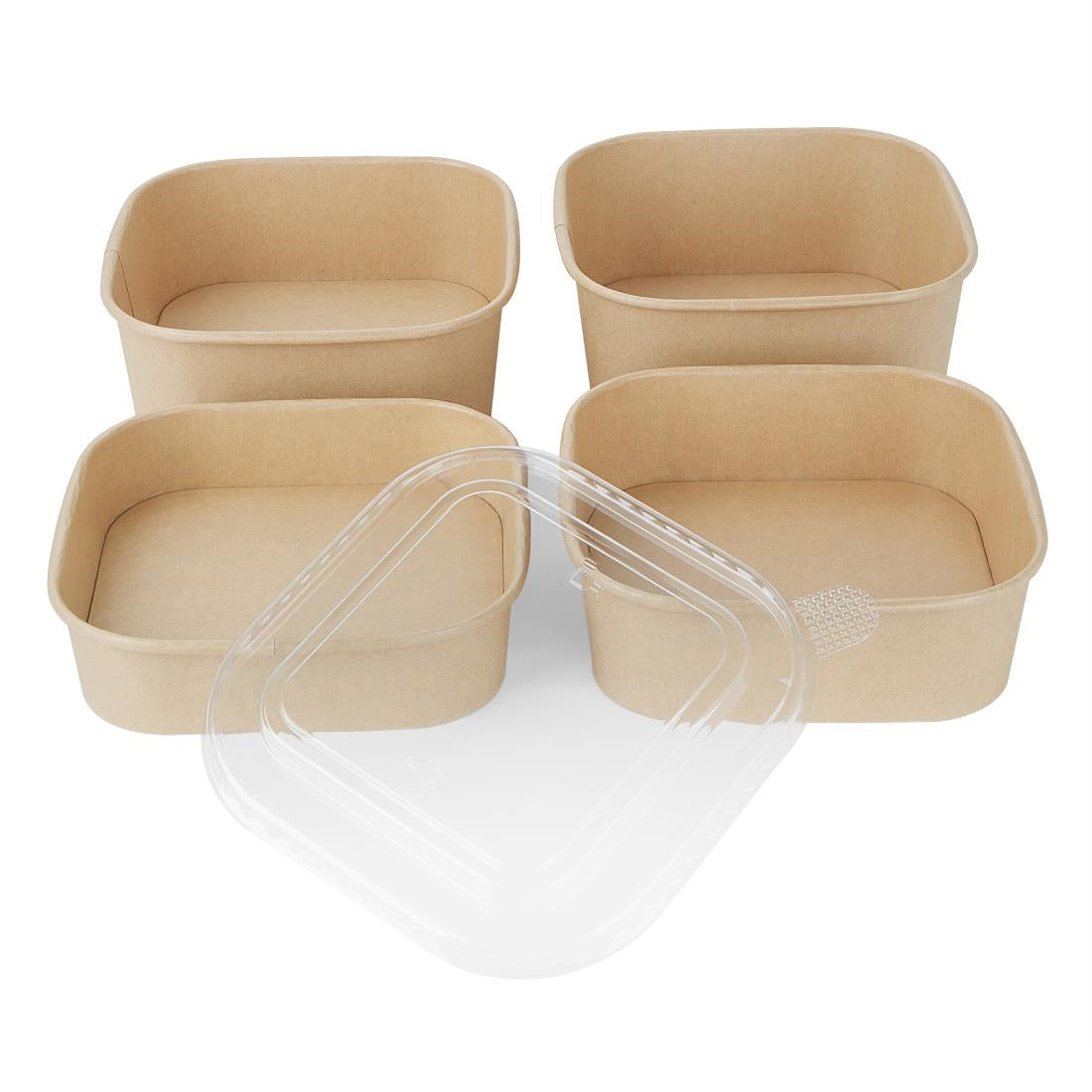 HW018 - Fiesta Recyclable Square Container Bases 1400ml (Pack of 300)