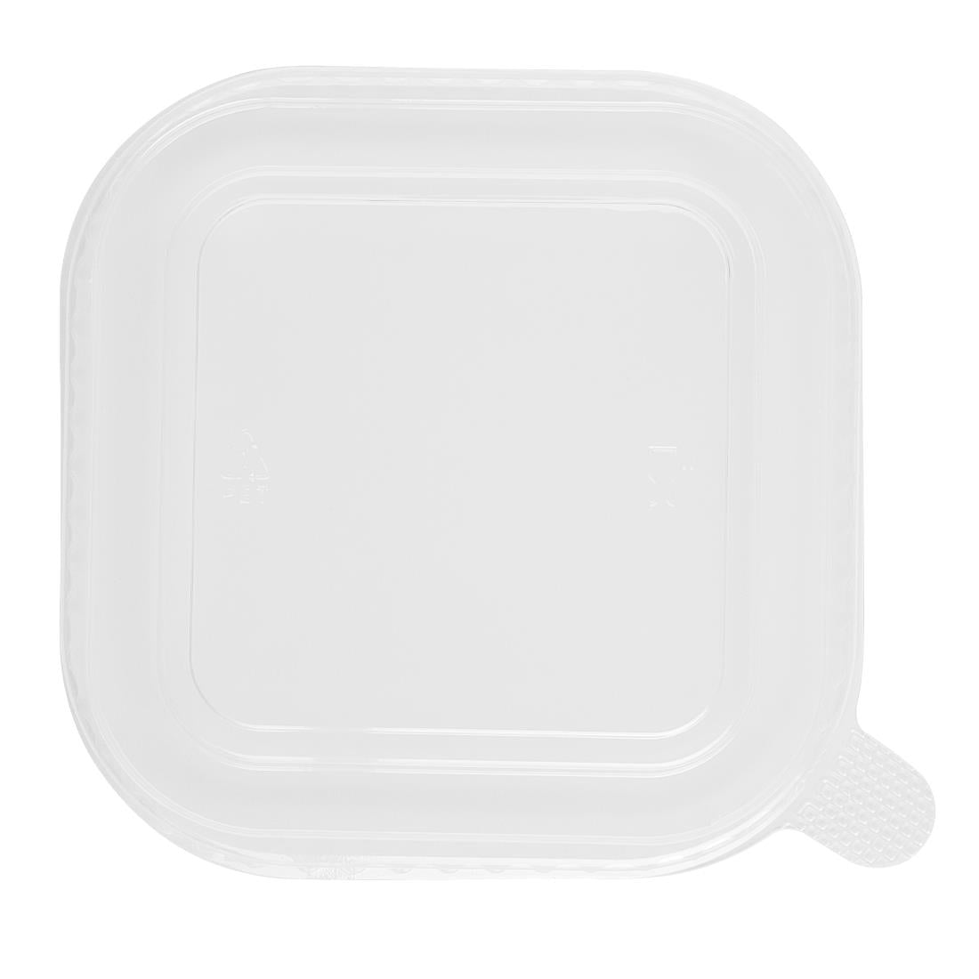 HW019 - Fiesta Recyclable PET lid for Square Container Bases (300 Pack)