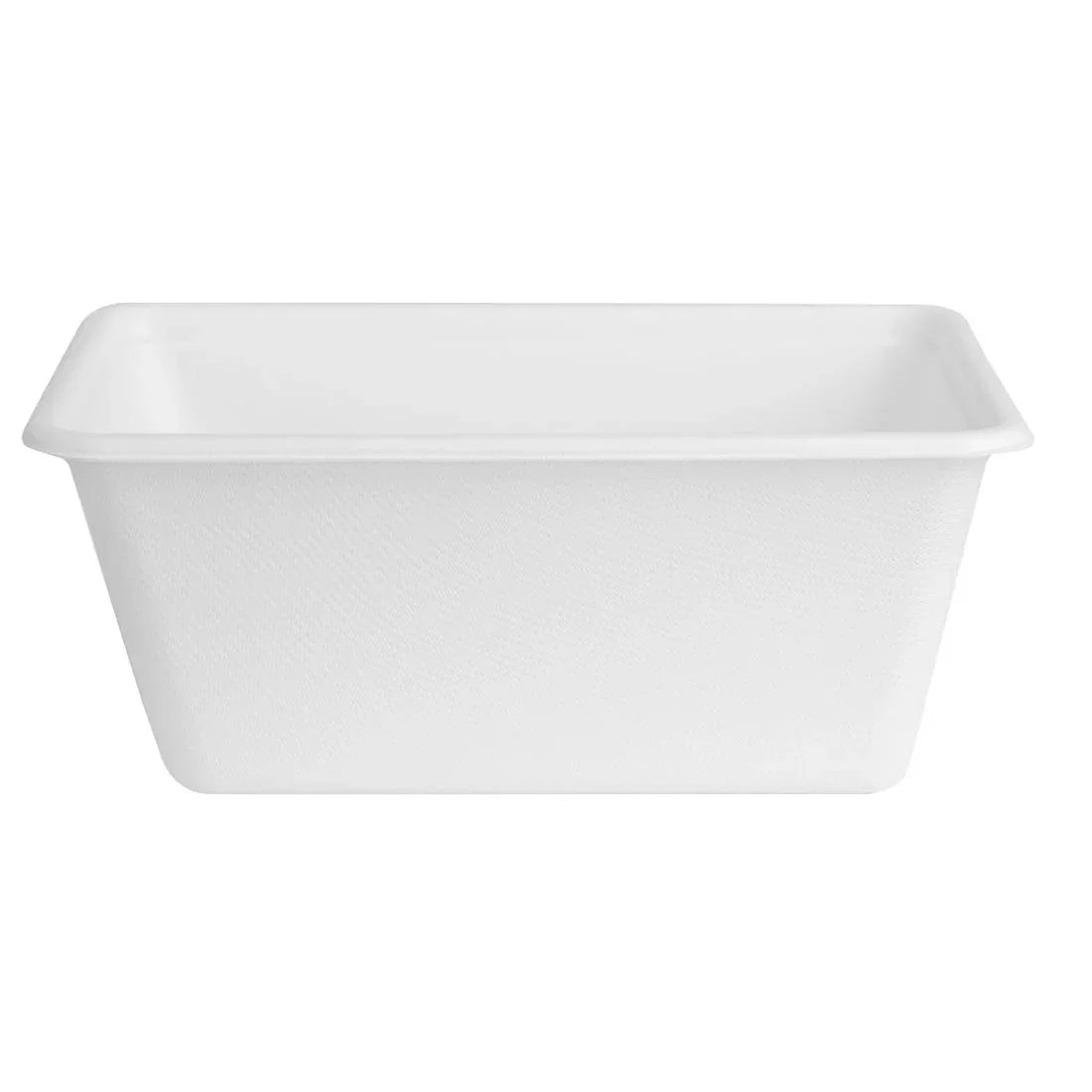 HW036 Fiesta Compostable Bagasse Food Container Bases 1000ml (Pack of 100)