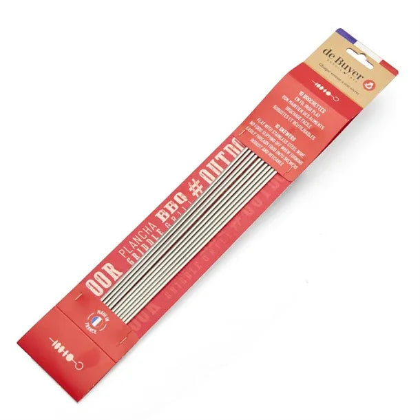HW048 De Buyer Stainless Steel Skewers 350mm (Pack of 10)