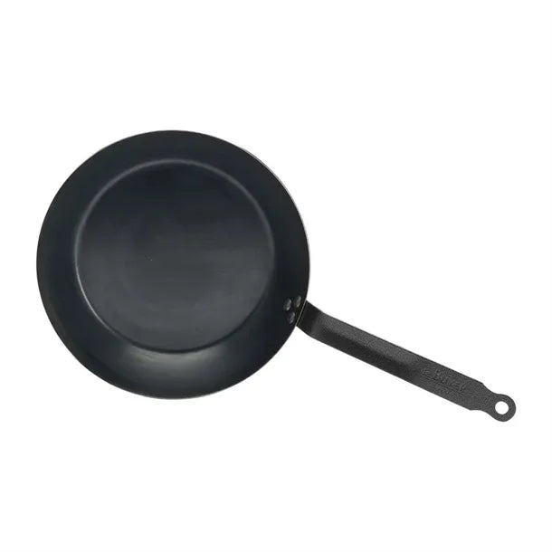 HW065 De Buyer Outdoor Blue Steel Round Frying Pan 280mm