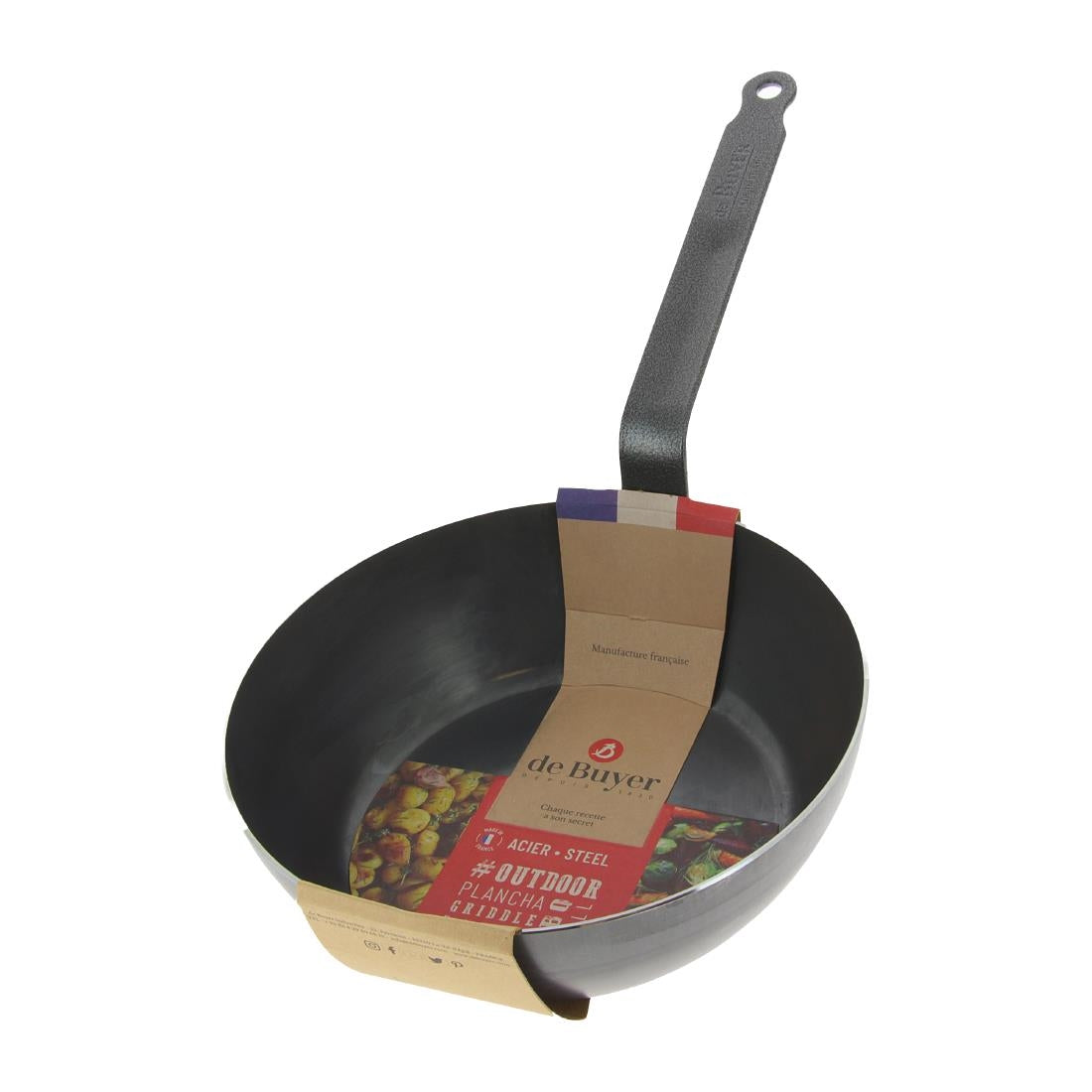 JB994 Blue Carbon Steel Country Frypan - 240mm