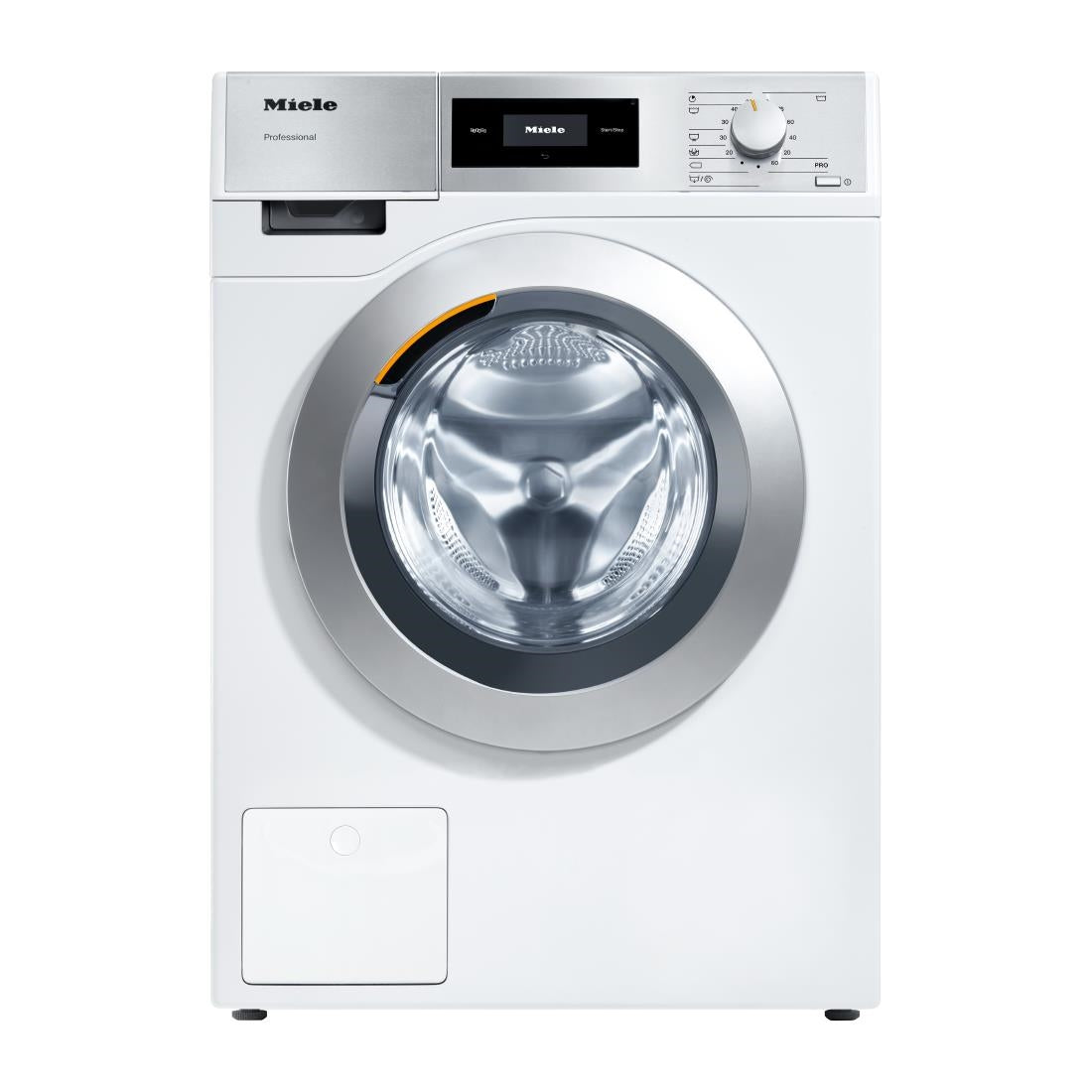 Miele Commercial Evolution Washing Machine White 7kg with Drain Pump 2.5kW. PWM307