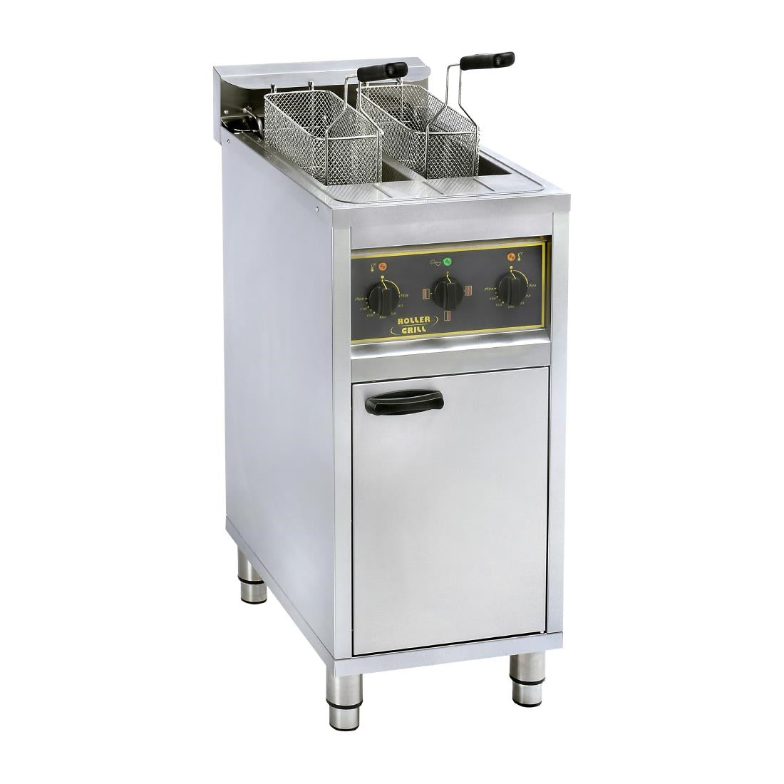 HW157 Rollergrill Twin Tank Electric Fryer (Direct)