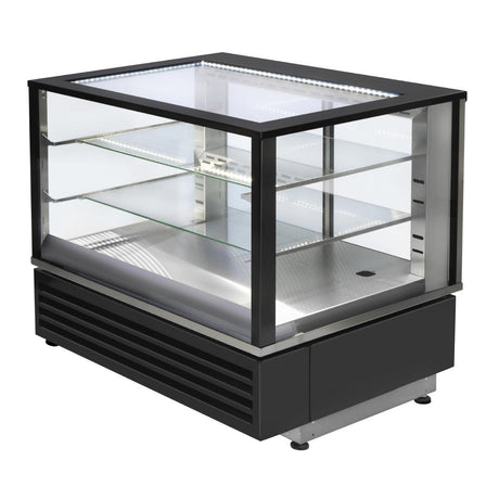 HW167 Roller Grill Heated Display Cabinet Black HD800
