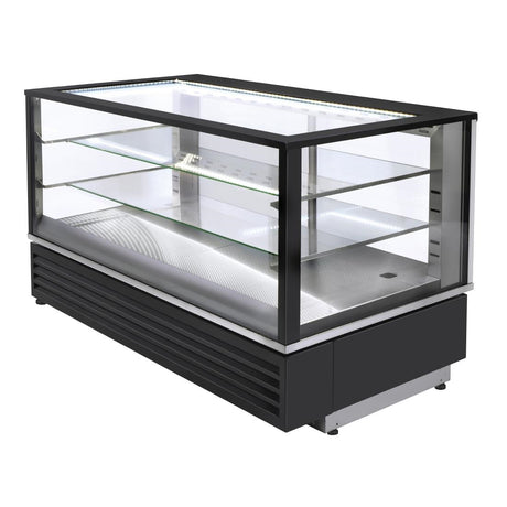 HW168 Roller Grill Heated Display Cabinet Black HD1200