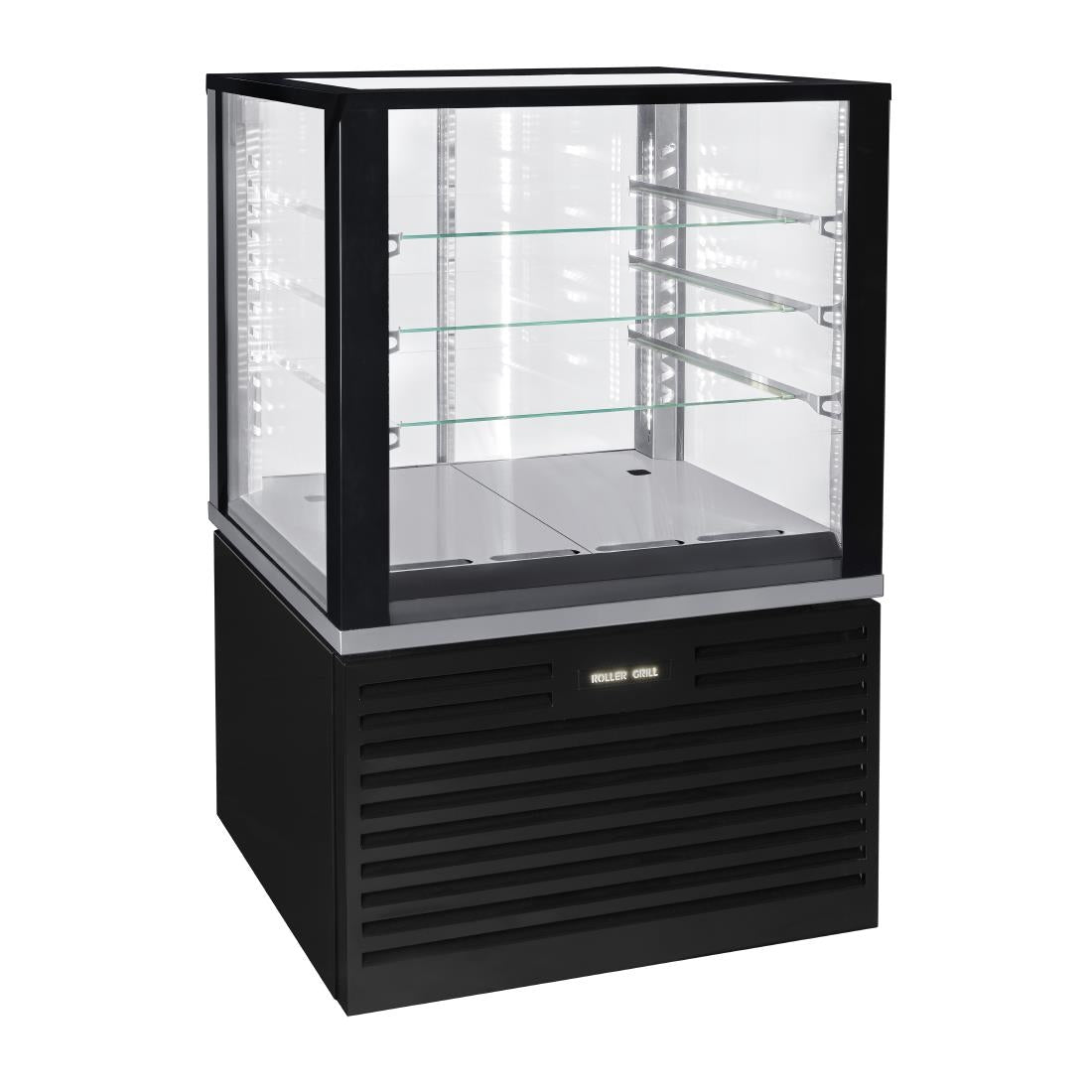 HW171 Roller Grill Free Standing Heated Display Cabinet Black FSH800