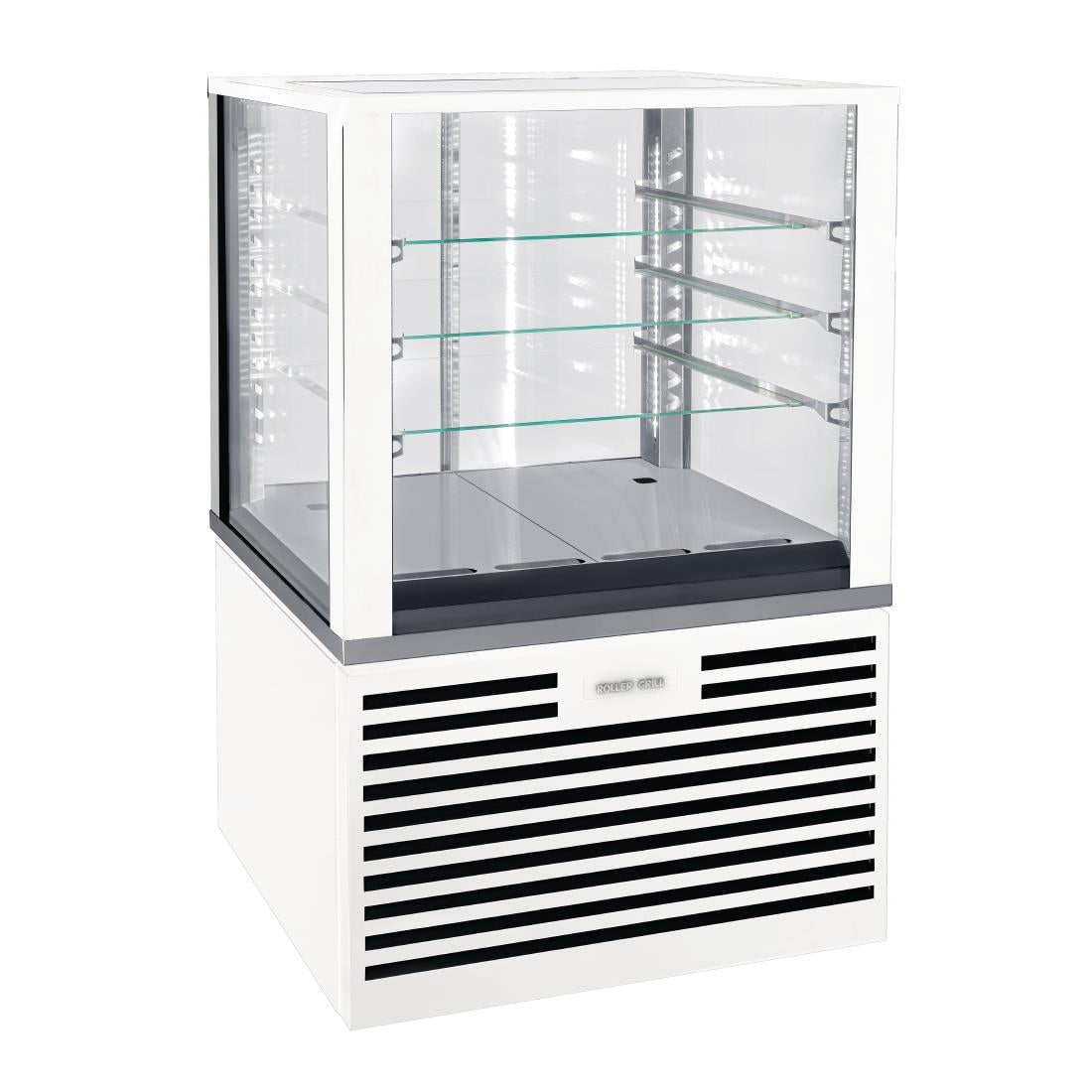 HW172 Roller Grill Free Standing Heated Display Cabinet White FSH800