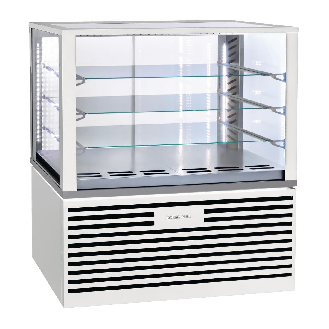 HW174 Roller Grill Free Standing Heated Display Cabinet White FSH1200