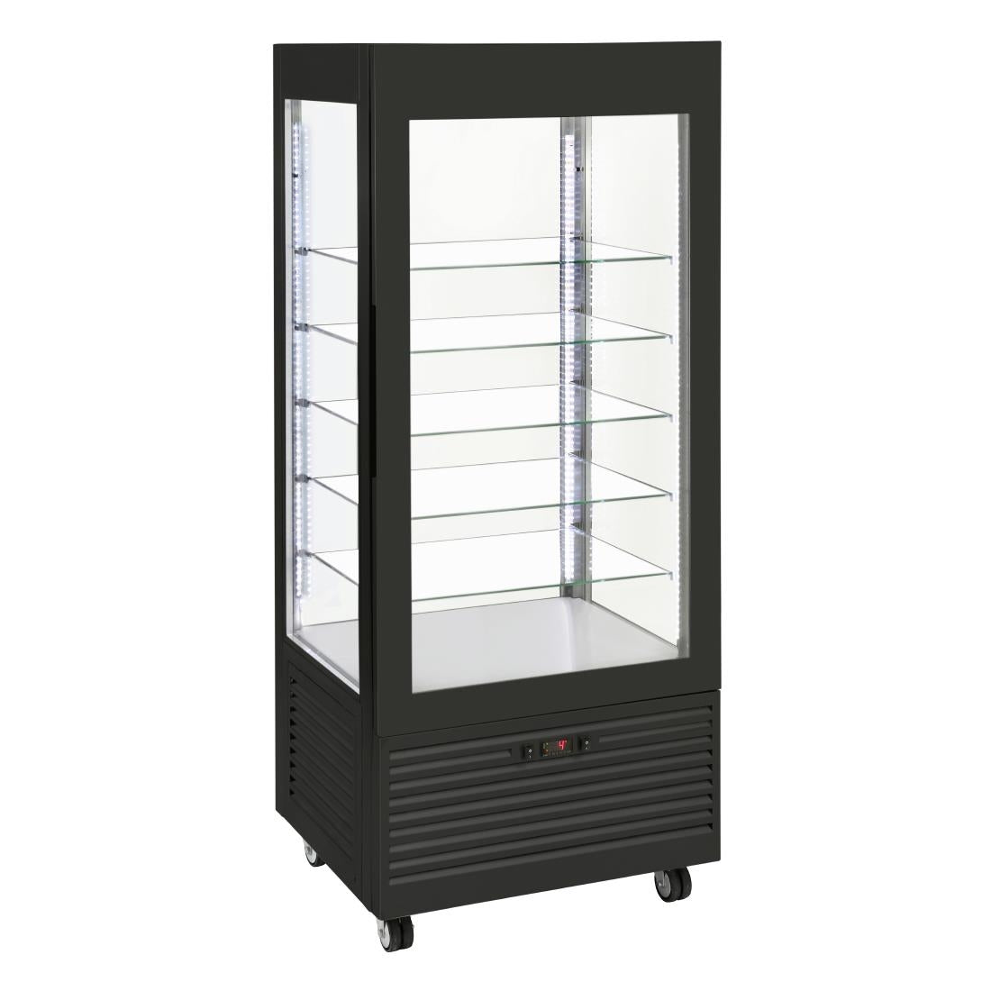 HW175 Roller Grill Bi-Temperature Display Cabinet Black RDB800