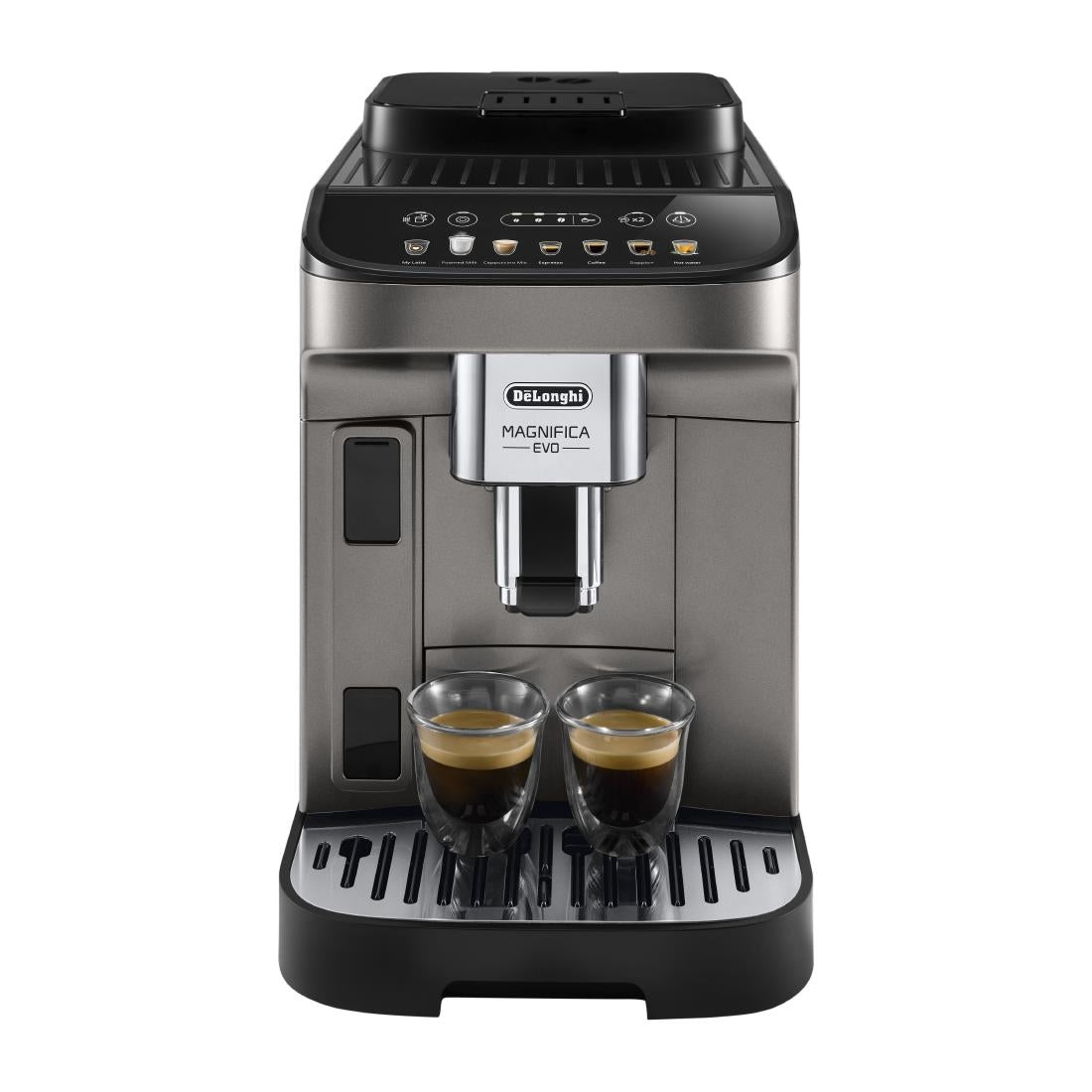 HW185 De'Longhi Magnifica Evo Fully Automatic Bean to Cup Coffee Machine ECAM29 Titanium & Black