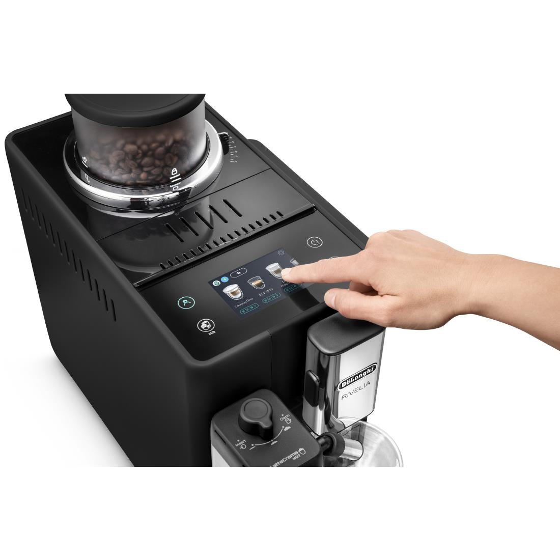 HW187 De'Longhi Rivelia Bean to Cup Coffee Machine Black