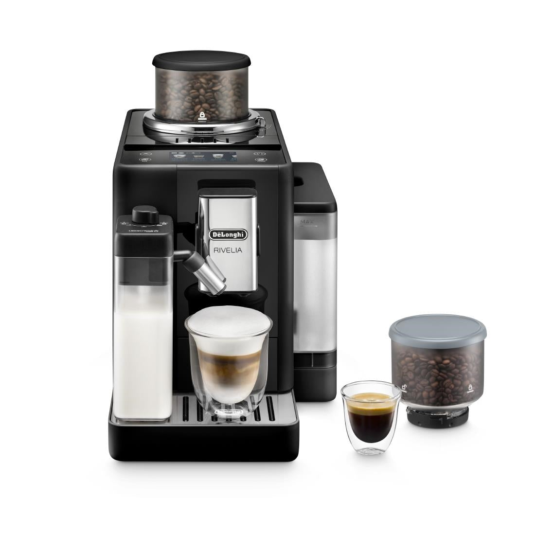 HW187 De'Longhi Rivelia Bean to Cup Coffee Machine Black