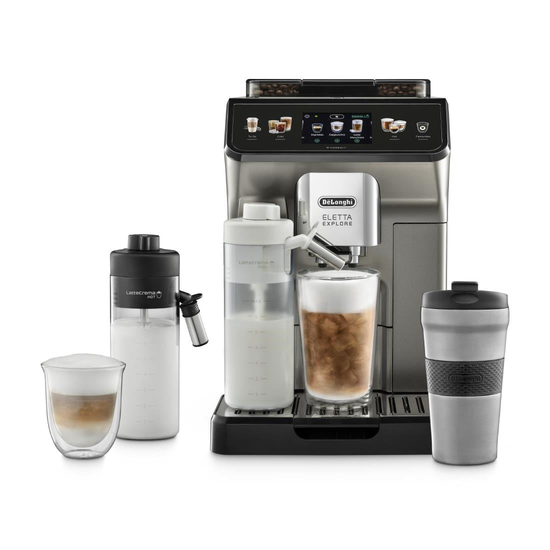 HW189 De'Longhi Eletta Explore Bean to Cup Coffee Machine ECAM450