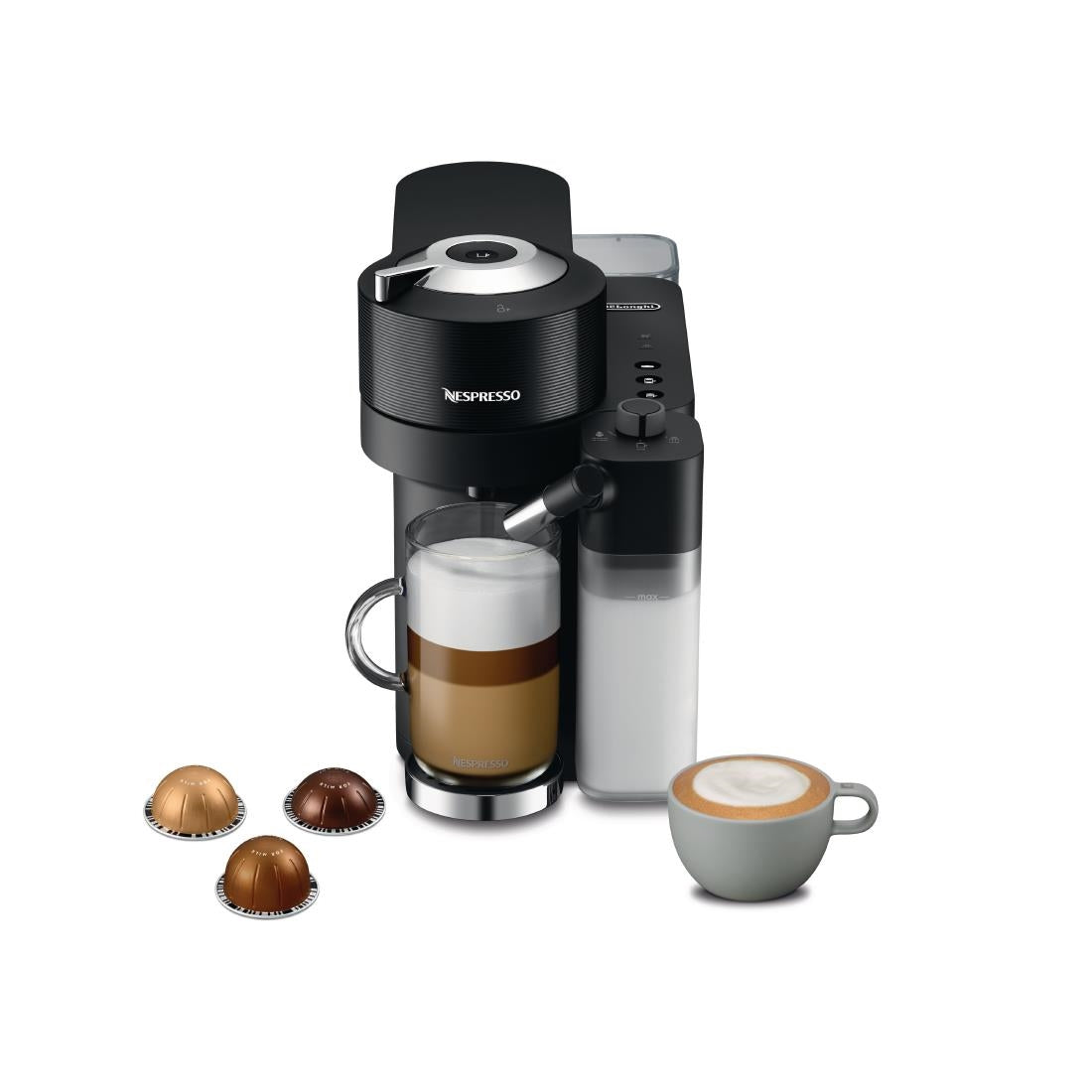 HW194 De'Longhi Nespresso Vertuo Lattissima Coffee Machine Black ENV300