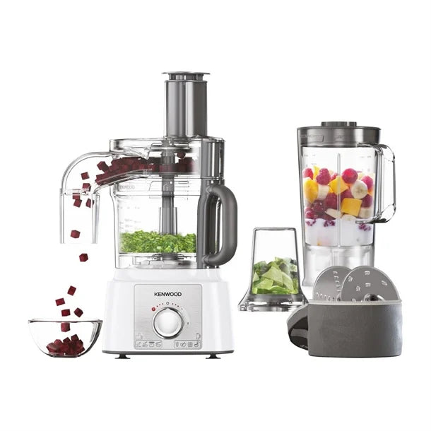 HW195 Kenwood Multipro Express 4-in-1 White Food Processor with Direct Serve FDP65.860WH