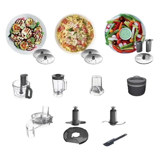 HW195 Kenwood Multipro Express 4-in-1 White Food Processor with Direct Serve FDP65.860WH