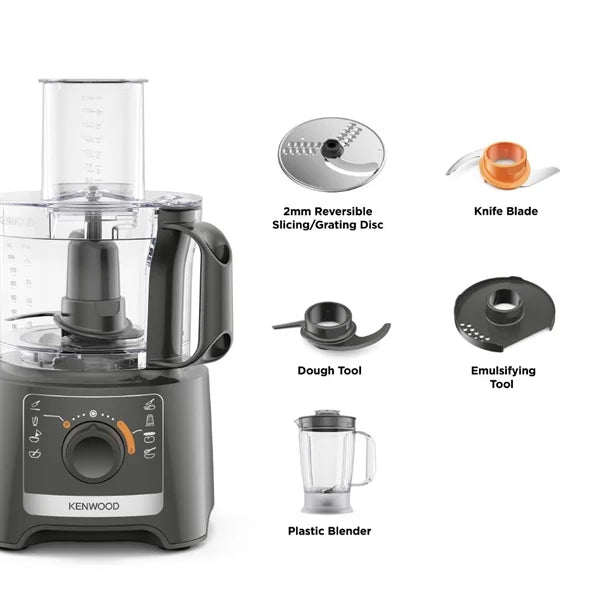 HW196 Kenwood MultiPro Compact Food Processor & Blender FDP31.170GY