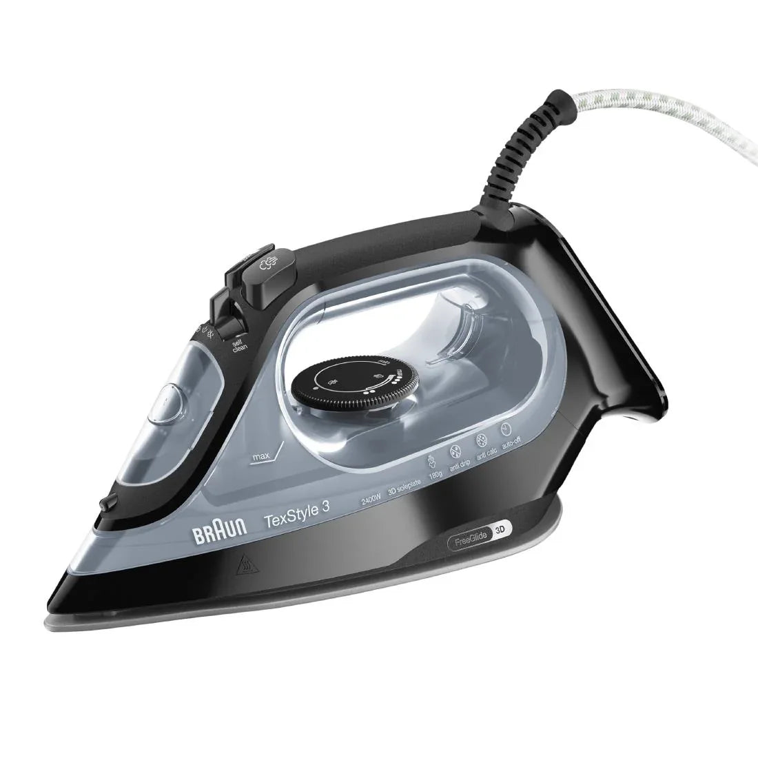 HW203 Braun TexStyle 3 Steam Iron SI3055 Black